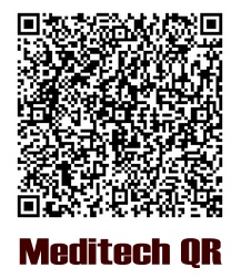 Scan it by your Cell to save Meditech Contact details in second .